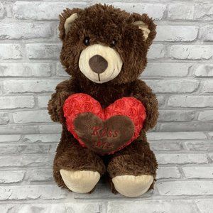 Dream Brown Teddy Bear 18” Stuffed Plush Kiss Me